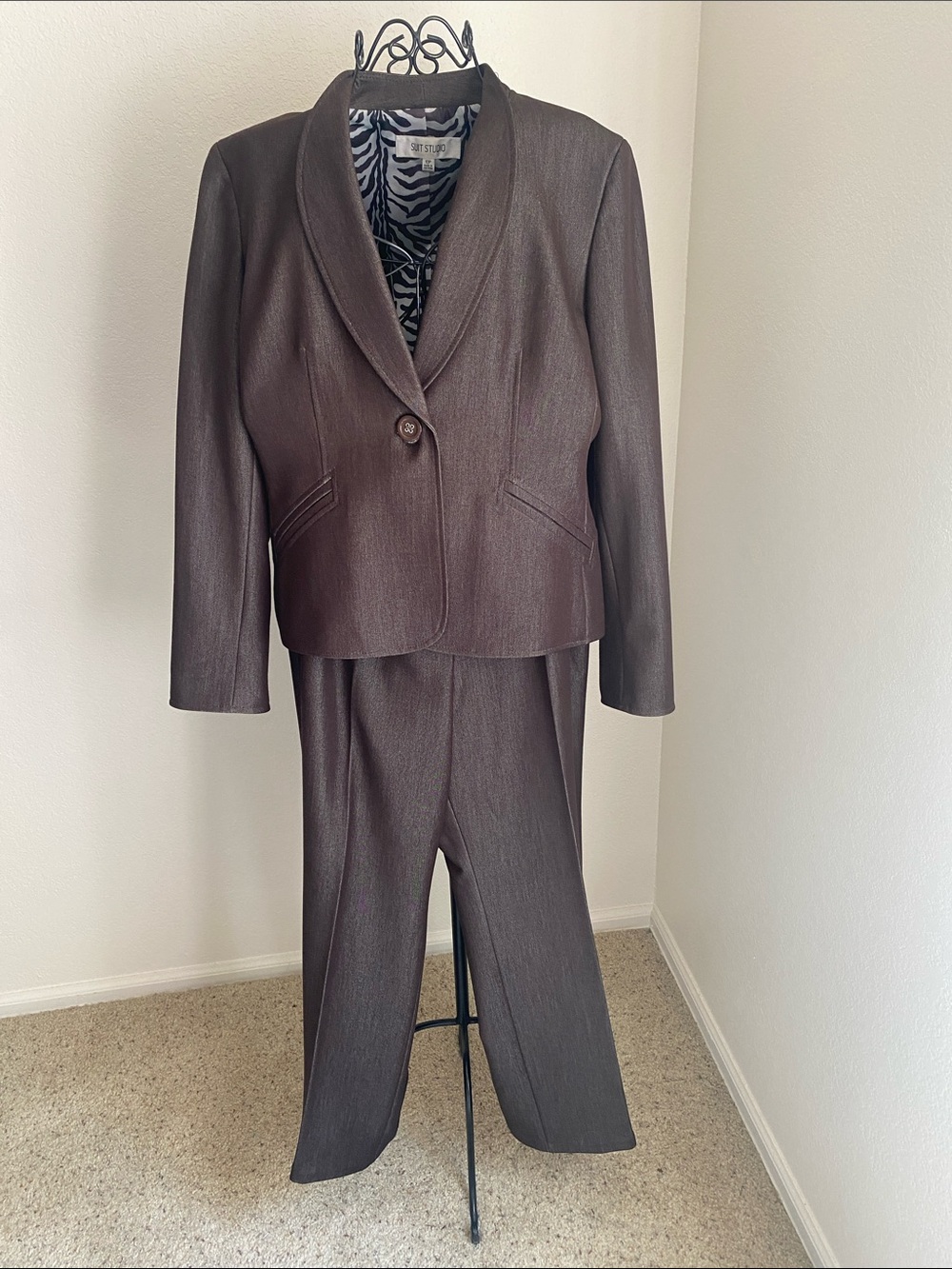Suit Studio Tailored Brown Suit